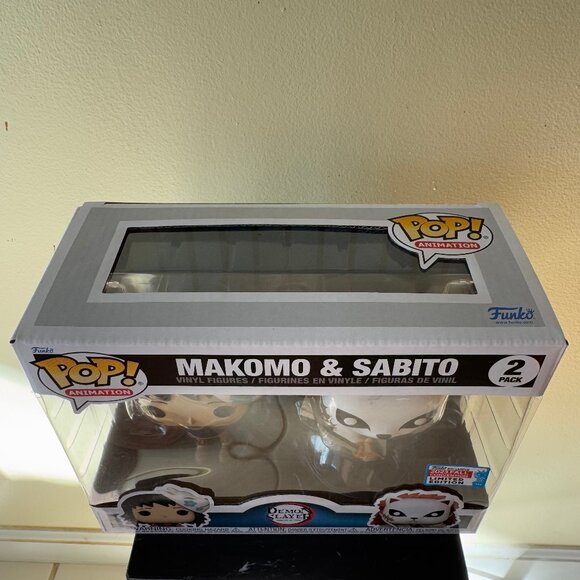 Demon Slayer Makomo & Sabito 2-pack Funko Pop NYCC 2023 Limited Edition - Picture 2 of 5